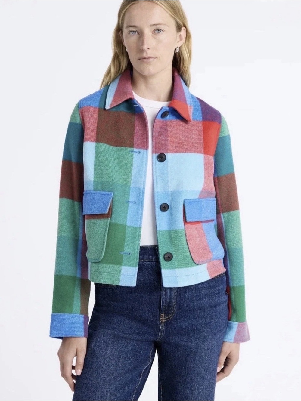 Viral Plaid Chore Jacket Women's Cottage Casual